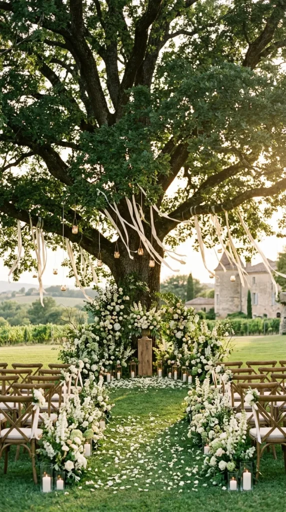 Exchange Vows Beneath a Century-Old Tree