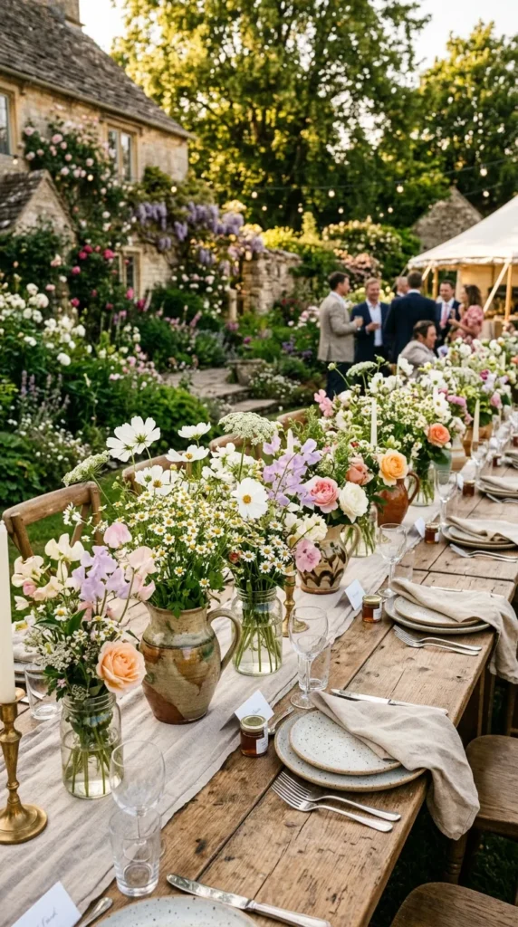 Fill Every Table with Wildflower Arrangements