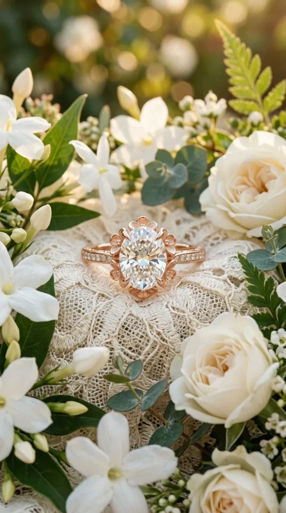 Floral-Inspired Diamond Setting
