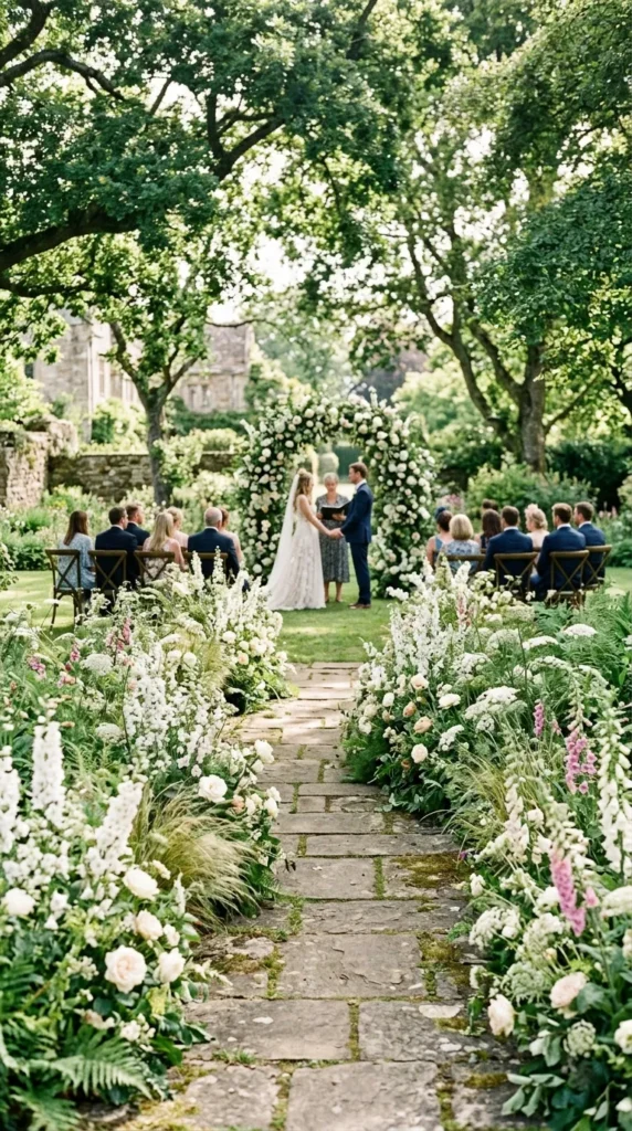 Frame the Aisle with Grounded Floral Meadows