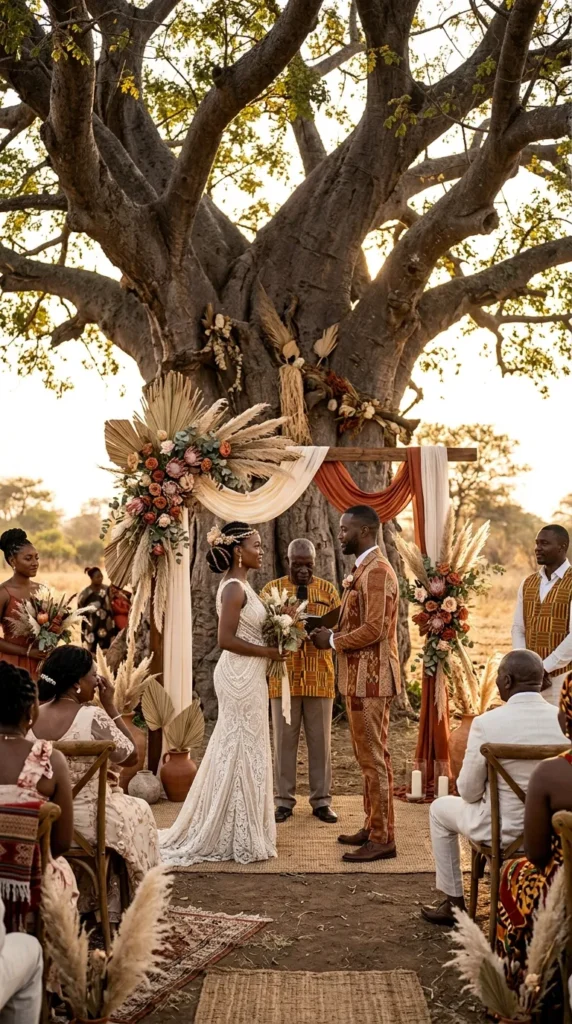 Frame the Ceremony Beneath a Statement Tree