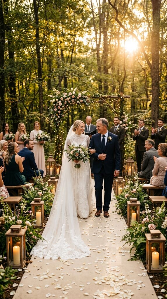 Frame the Walkway with Wooden Lanterns