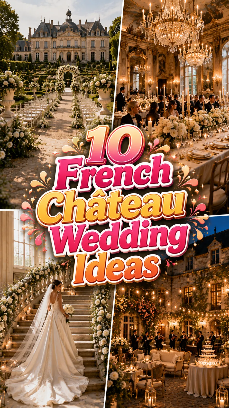 French Château Wedding Ideas That Capture Old-World Romance