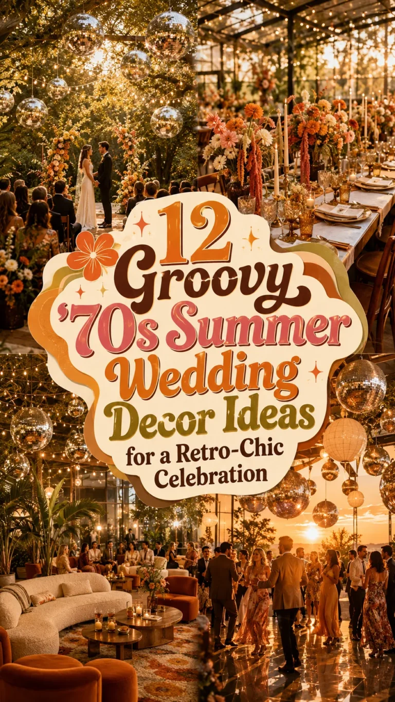 Groovy '70s Summer Wedding Decor Ideas for a Retro-Chic Celebration