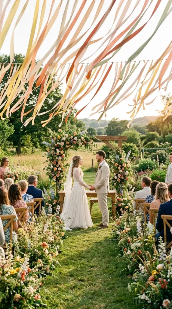 Hanging Ribbon Installation