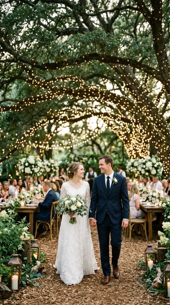 Illuminate Trees with Warm Fairy Lights