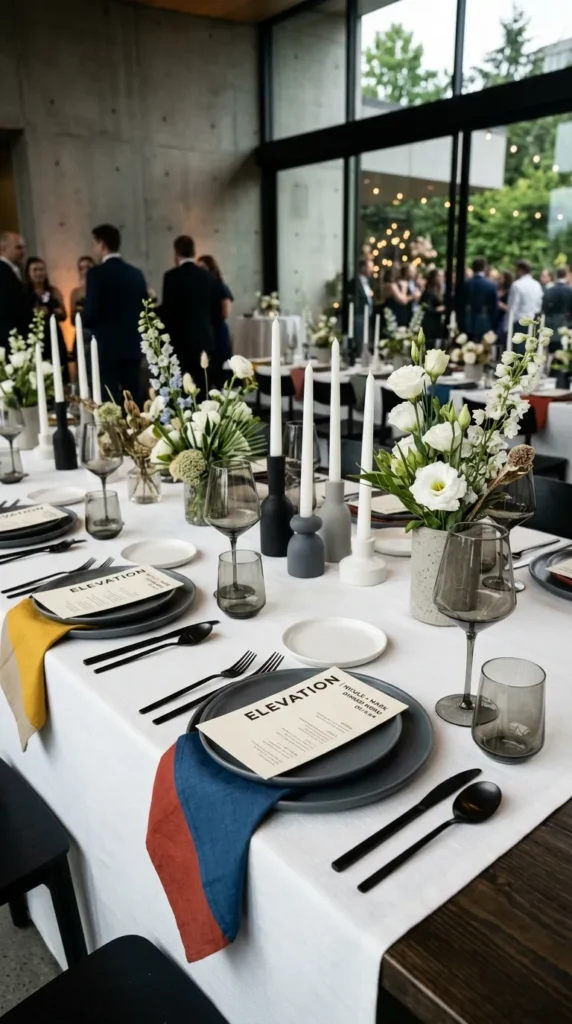 Incorporate Color-Blocked Tablescapes