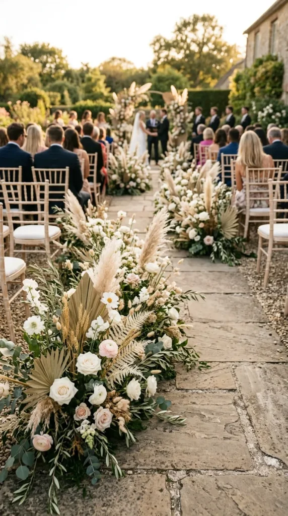 Incorporate Dried Grasses and Fresh Blooms