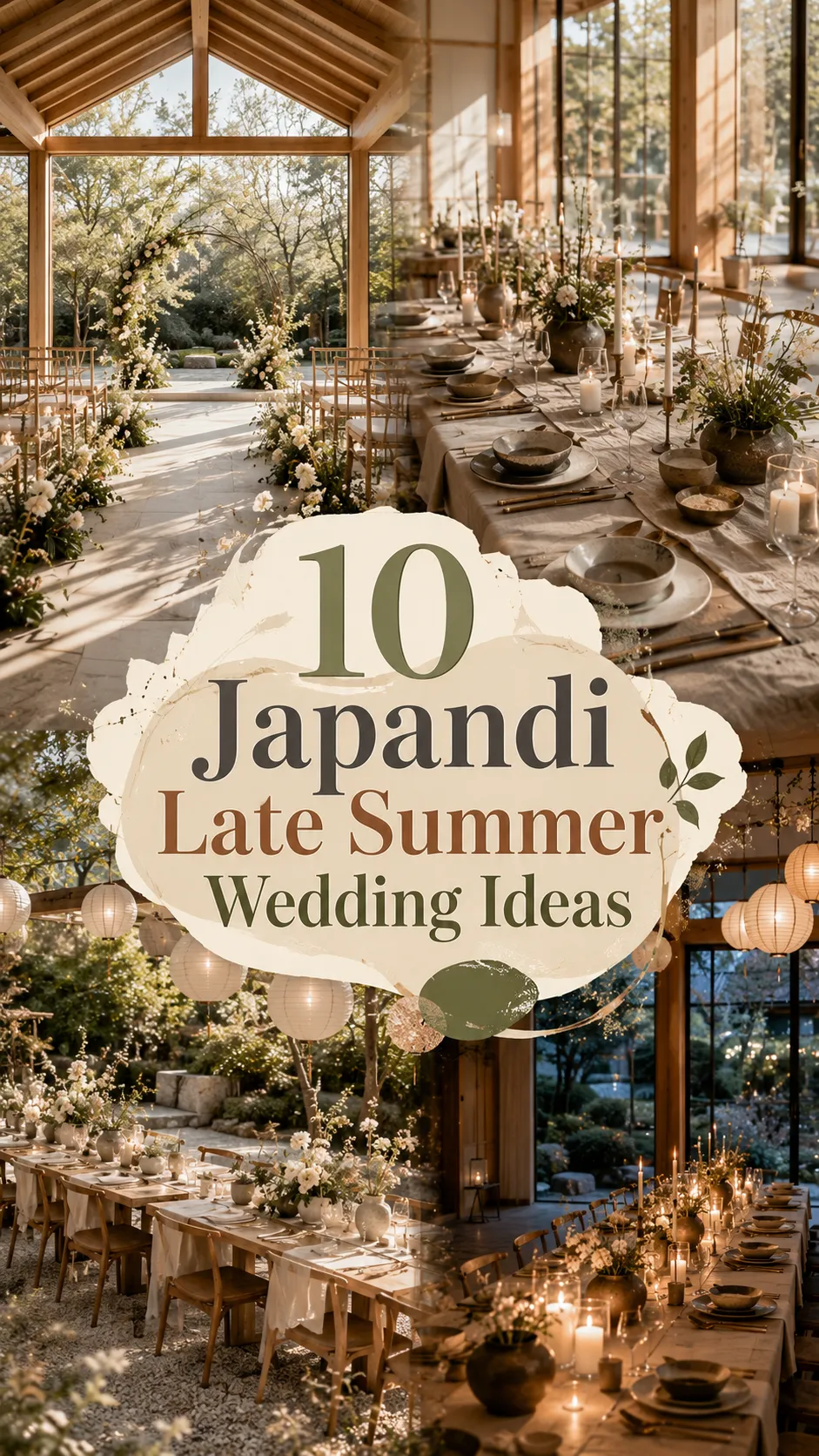 Japandi Late Summer Wedding Ideas for a Calm, Minimalist Celebration
