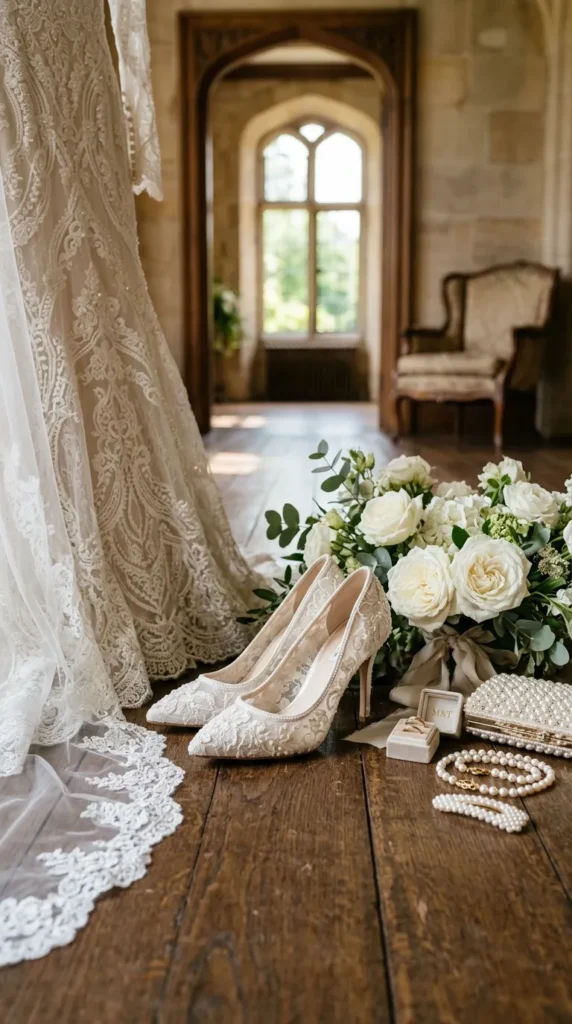 Lace Bridal Pumps