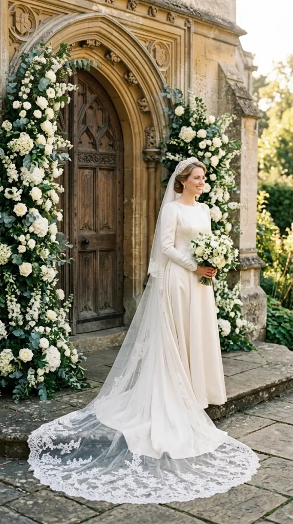Lace Edge Cathedral Veil