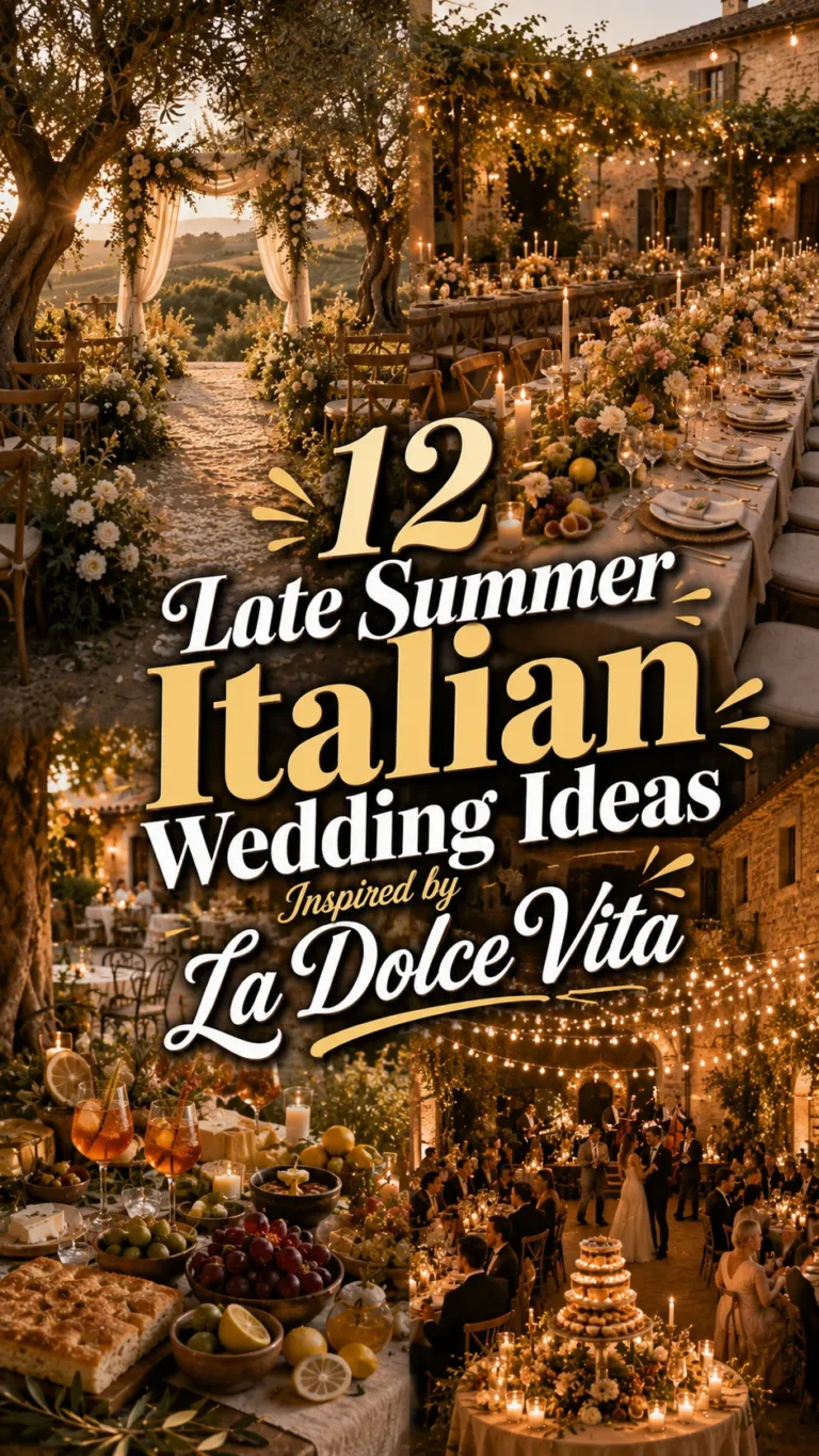Late Summer Italian Wedding Ideas Inspired by La Dolce Vita