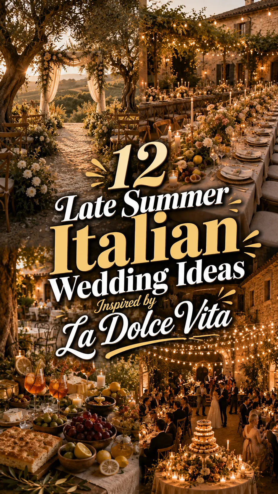 Late Summer Italian Wedding Ideas Inspired by La Dolce Vita
