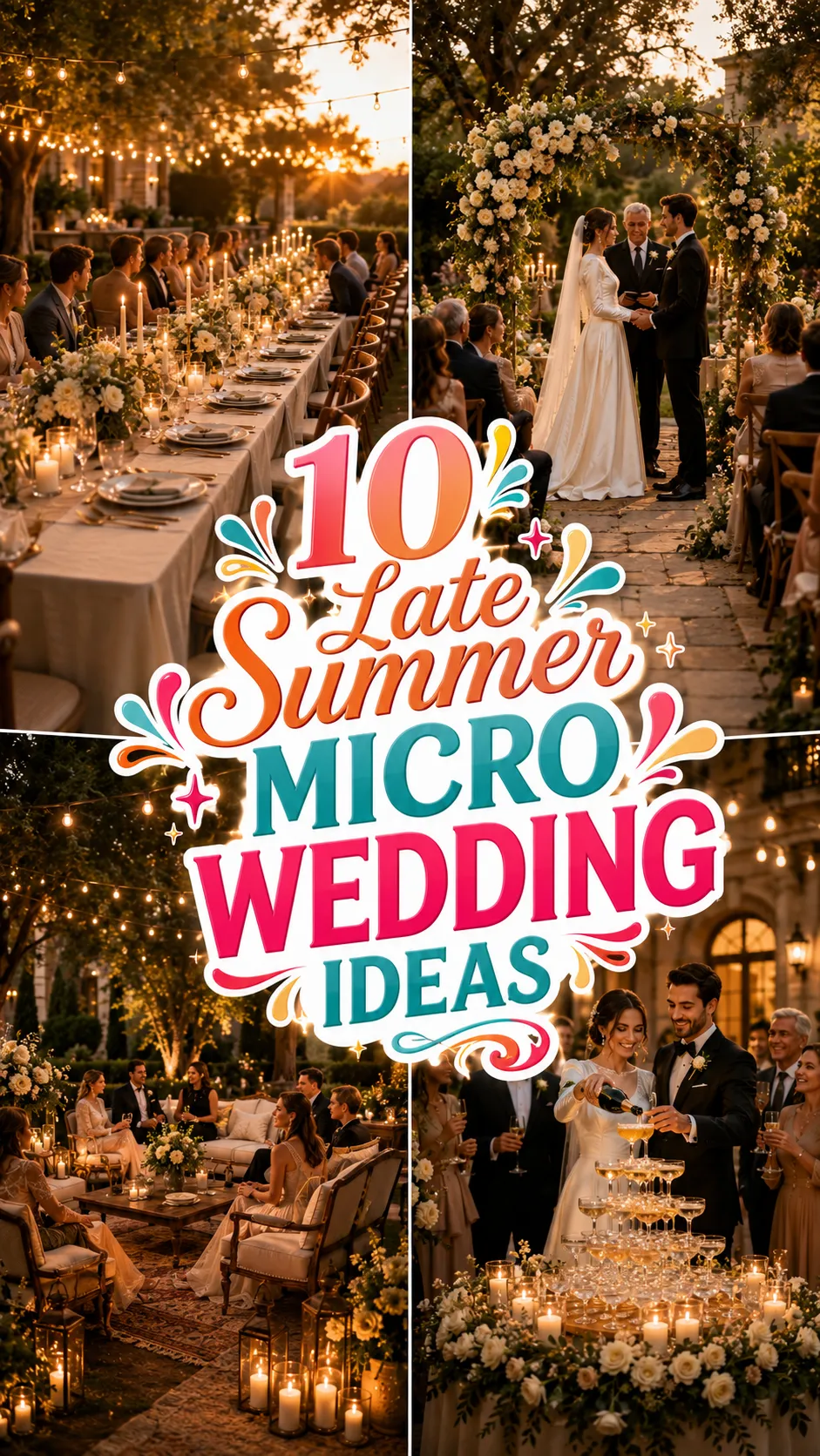 Late Summer Micro Wedding Ideas for an Intimate Yet Unforgettable Celebration