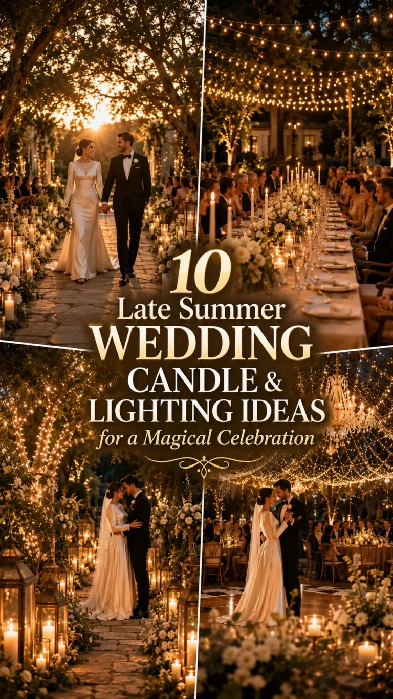 Late Summer Wedding Candle & Lighting Ideas for a Magical Celebration