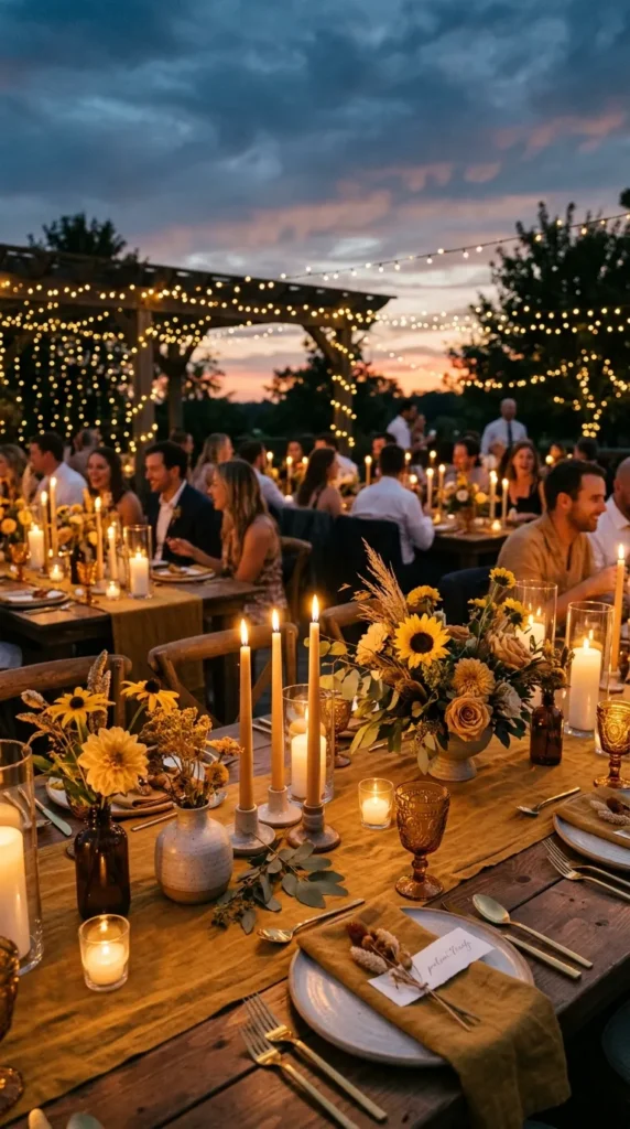 Let Candlelight Enhance the Warm Palette
