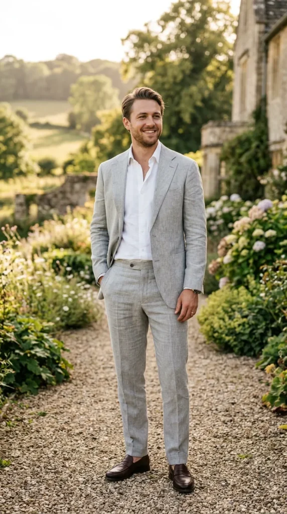 Lightweight Linen Blend Suit