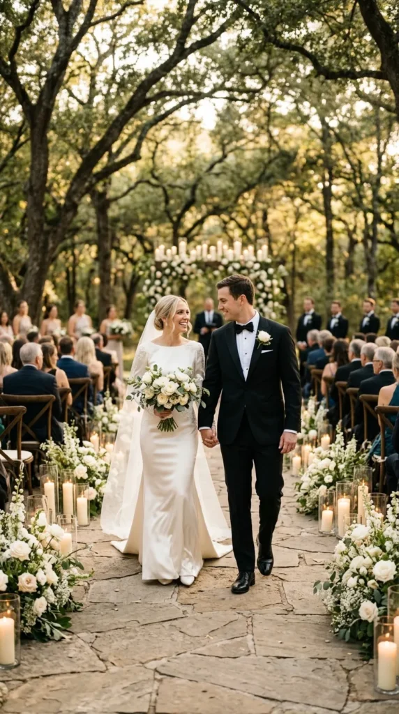Line the Ceremony Aisle with Hundreds of Candles