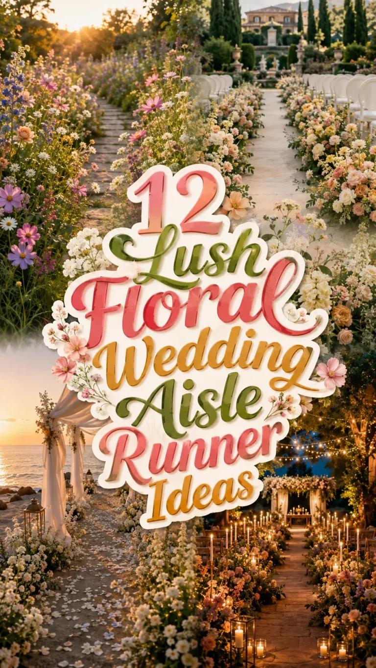 Lush Floral Wedding Aisle Runner Ideas