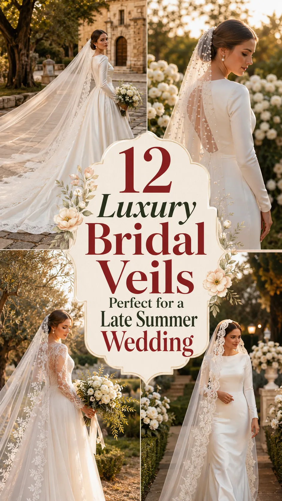 Luxury Bridal Veils Perfect for a Late Summer Wedding