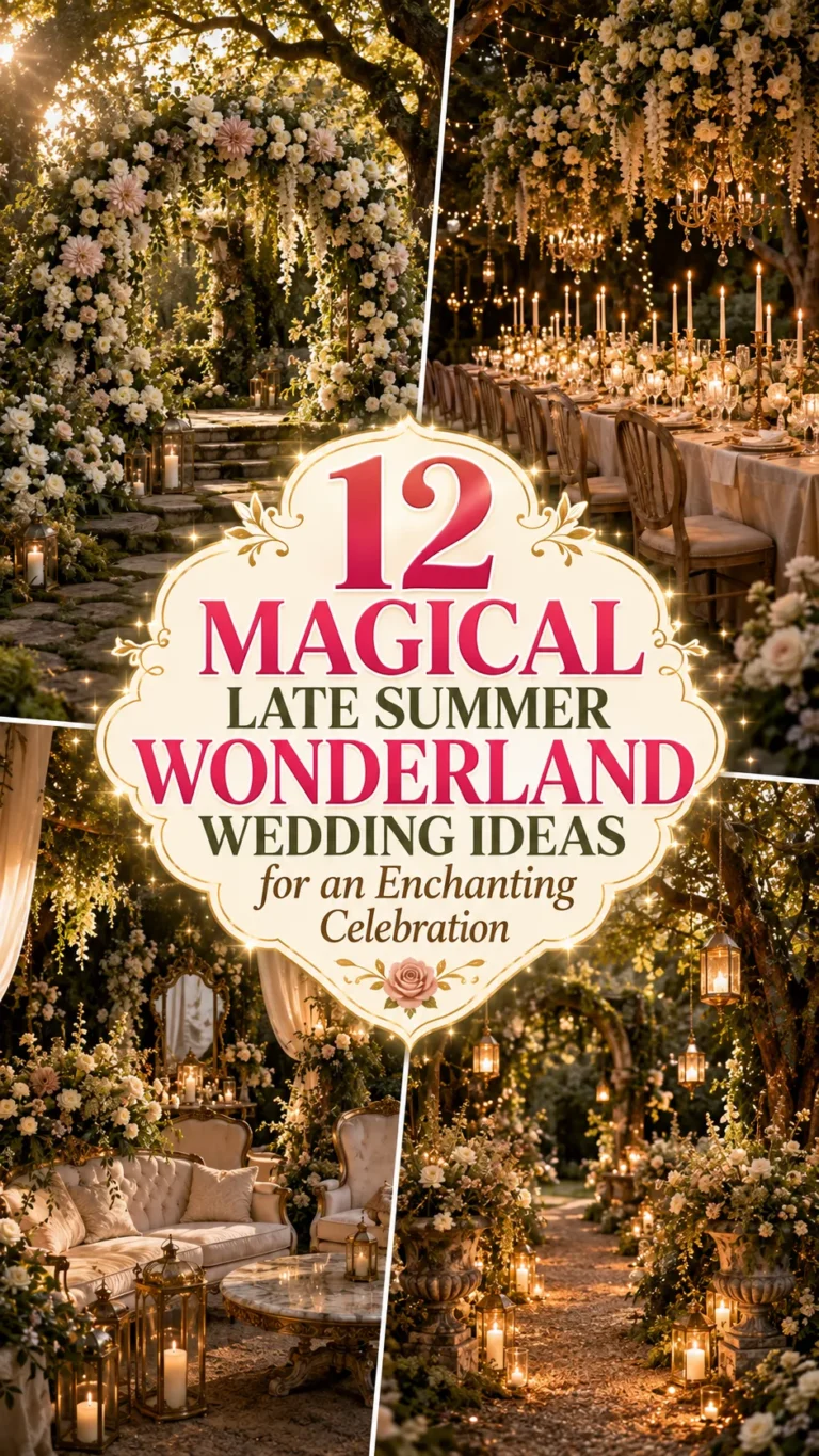 Magical Late Summer Wonderland Wedding Ideas for an Enchanting Celebration