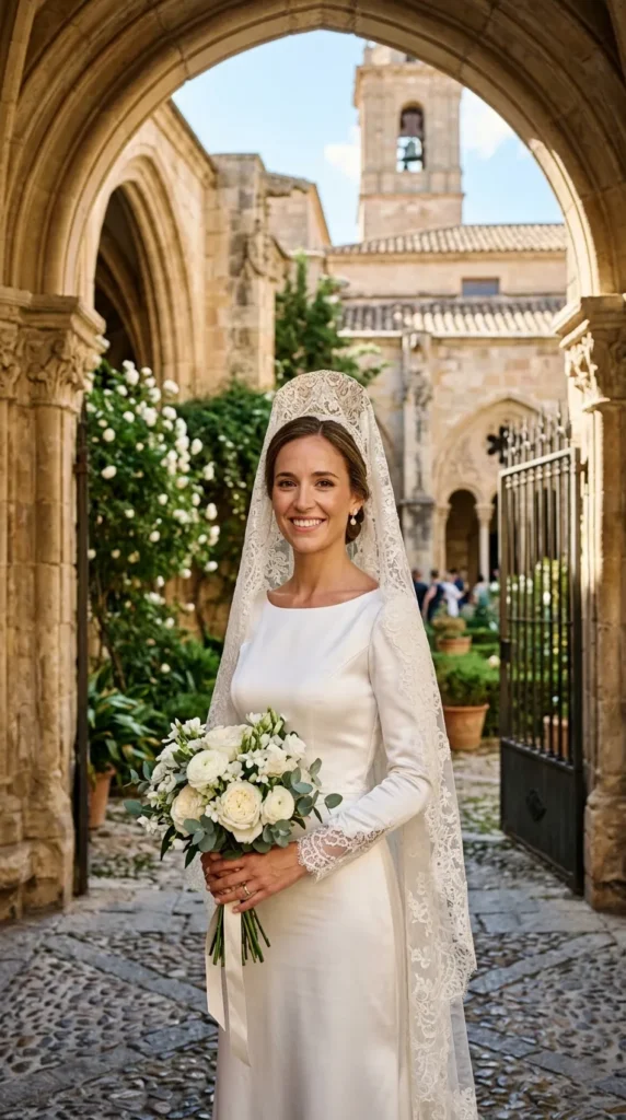 Mantilla-Inspired Veil
