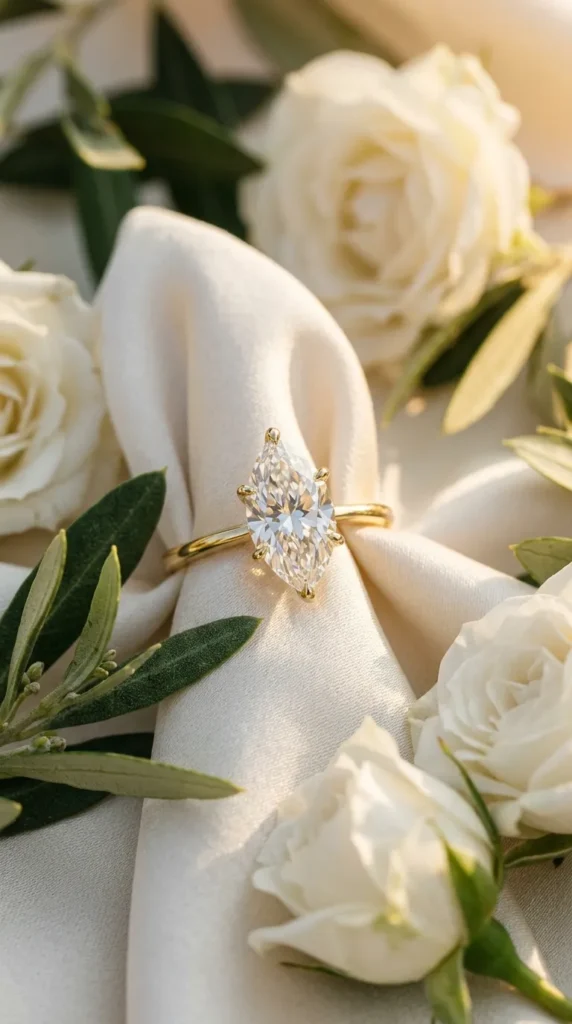 Marquise Diamond Solitaire