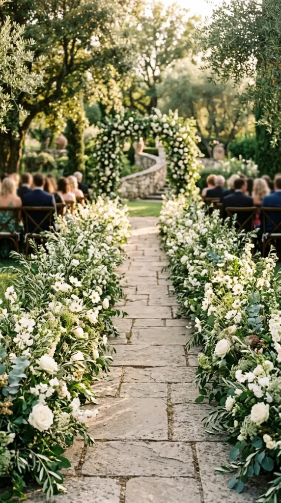 Mix Greenery with Seasonal Flowers