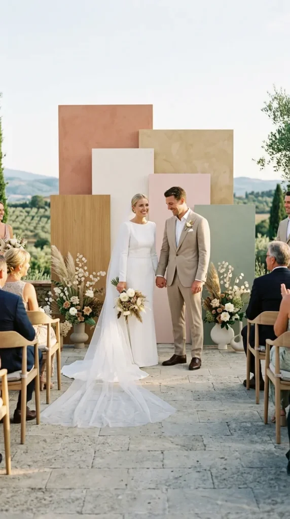 A Modern Color-Blocked Arch