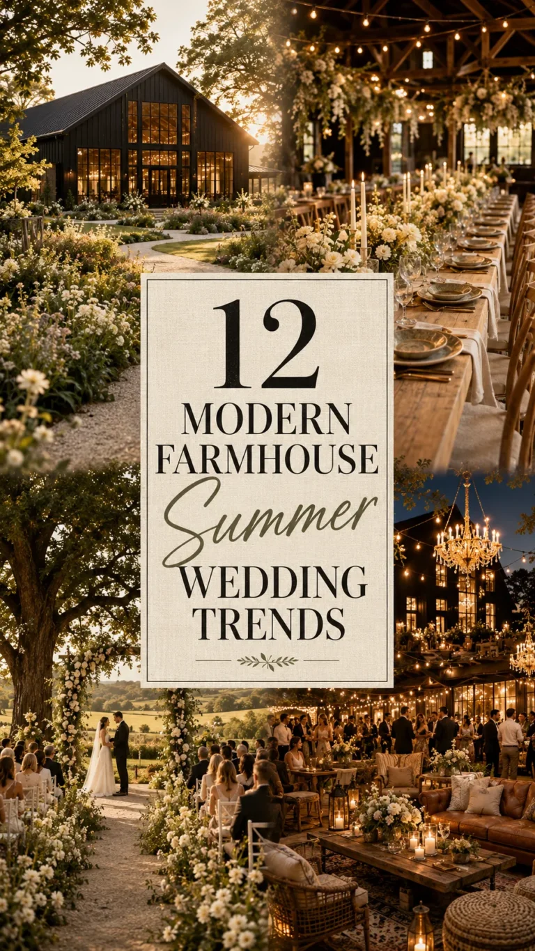 Modern Farmhouse Summer Wedding Trends