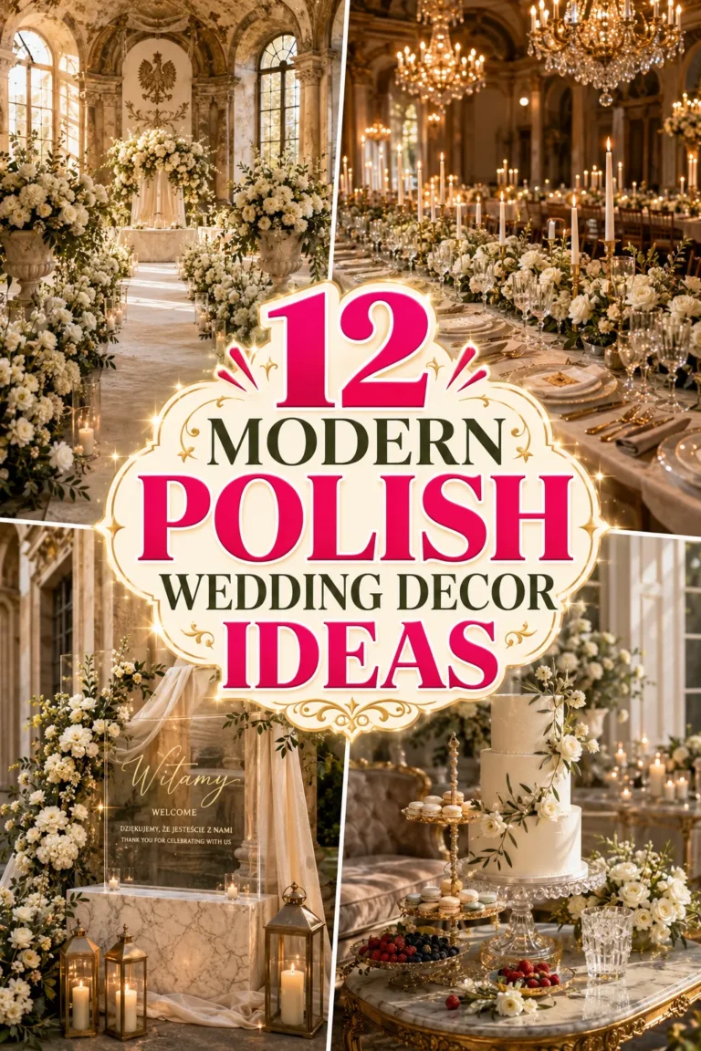Modern Polish Wedding Decor Ideas for a Sophisticated Celebration