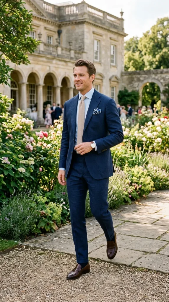 Navy Suit with a Modern Twist