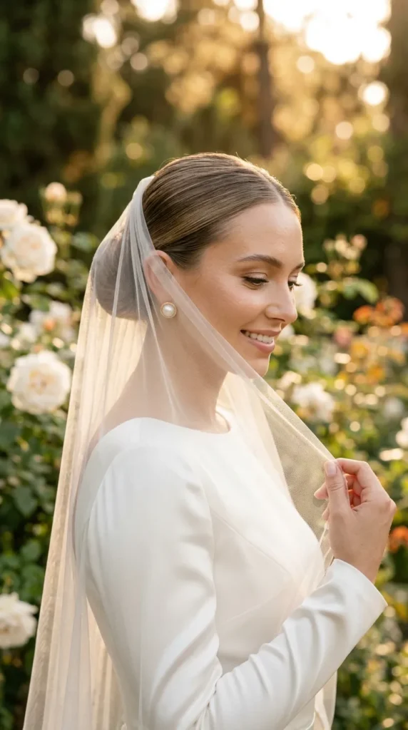 Pearl-Embellished Veil