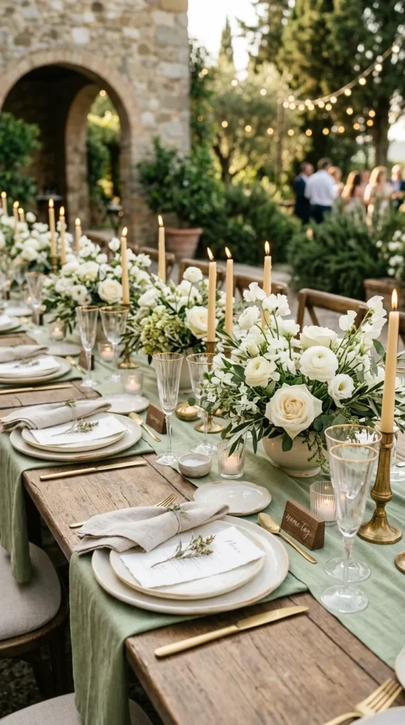 Pistachio Green, Champagne & Cream