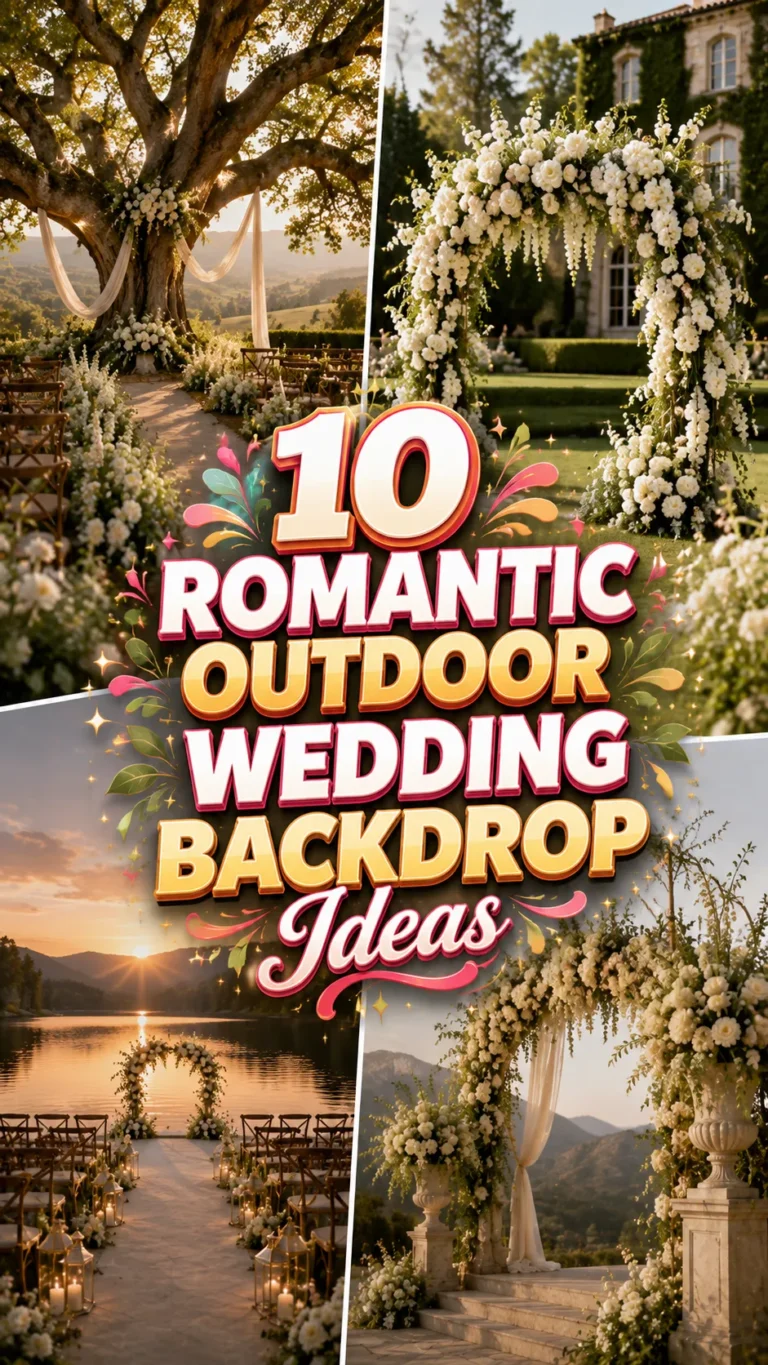 Romantic Outdoor Wedding Backdrop Ideas for a Breathtaking Ceremony