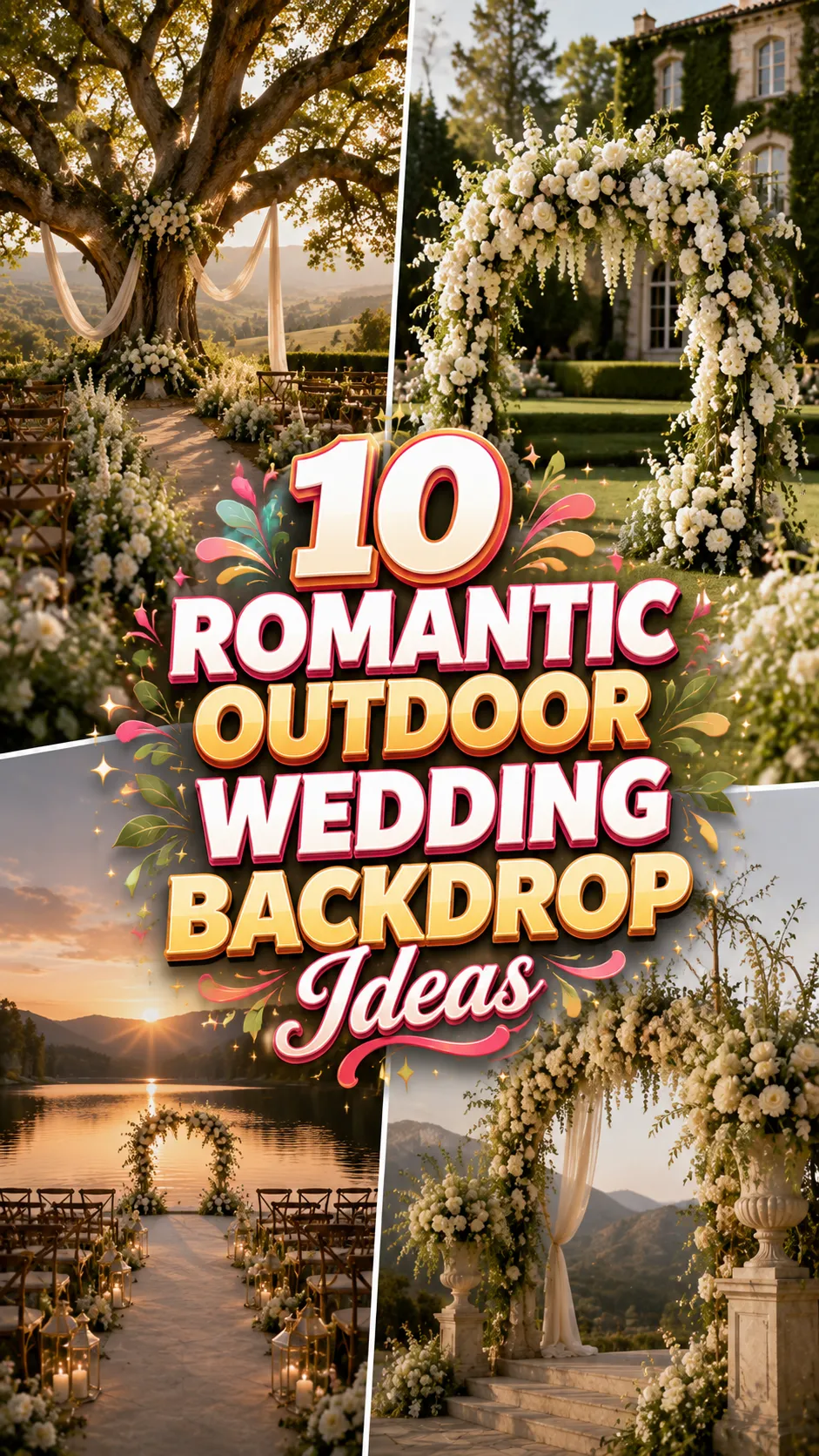 Romantic Outdoor Wedding Backdrop Ideas for a Breathtaking Ceremony