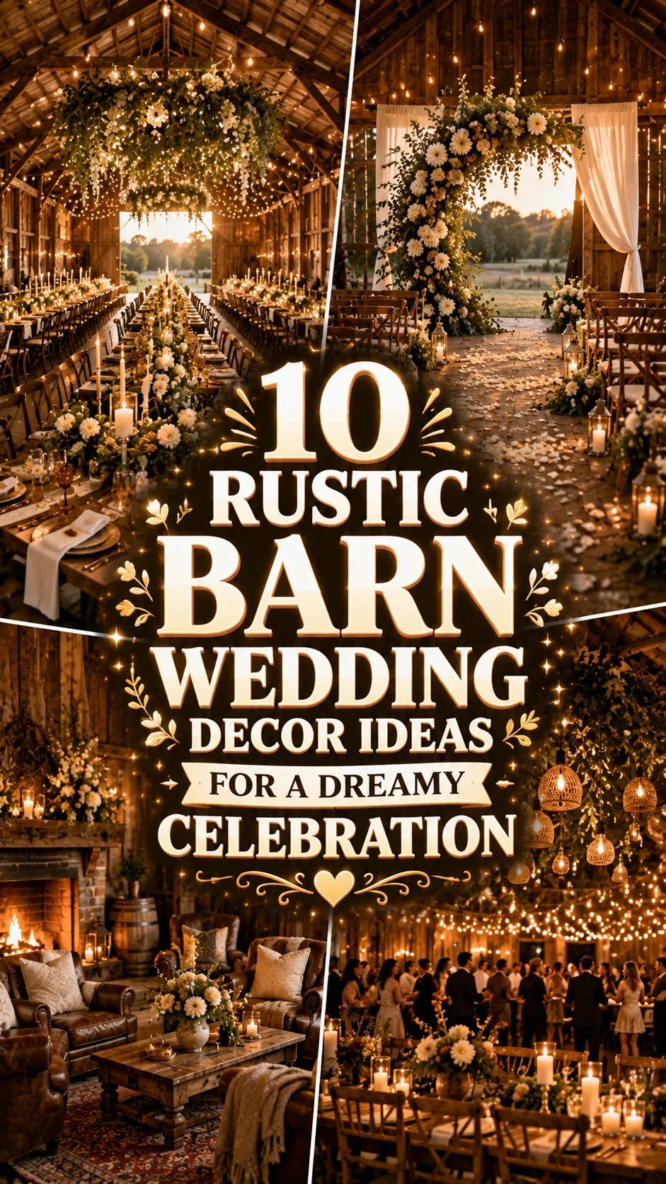 Rustic Barn Wedding Decor Ideas for a Dreamy Celebration