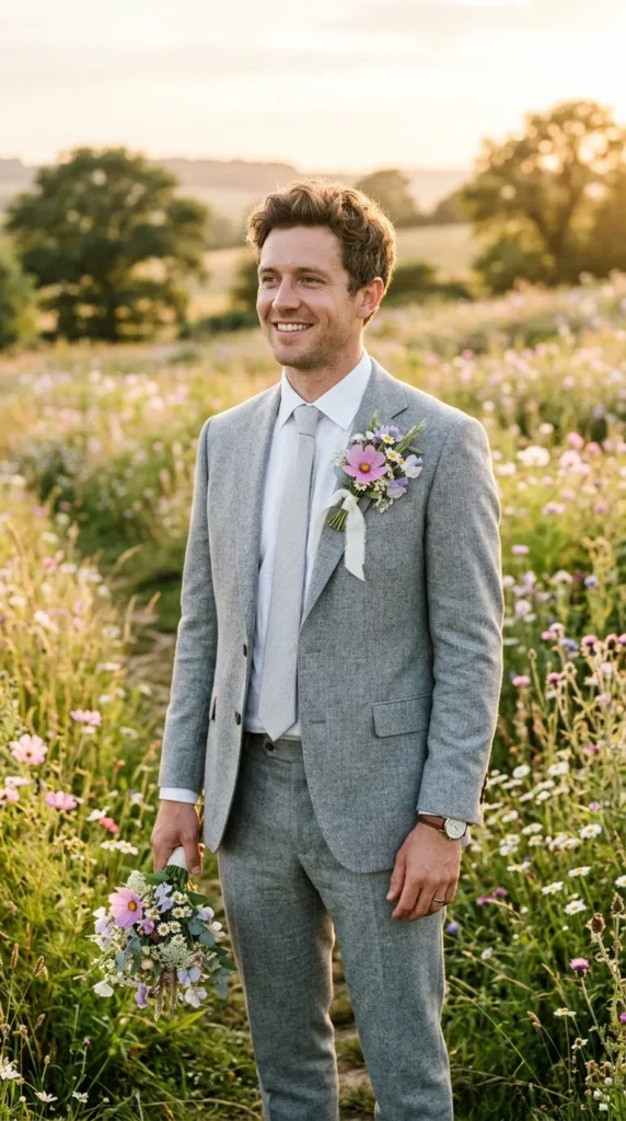 Seasonal Wildflower Boutonniere