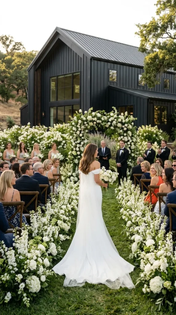 Soften the Space with White Garden Florals