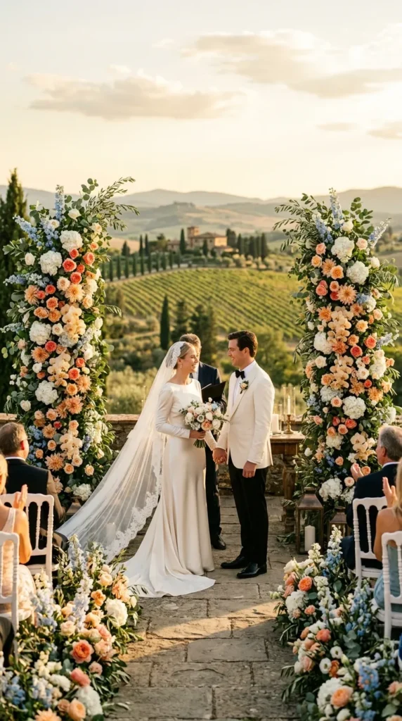 Statement Floral Columns