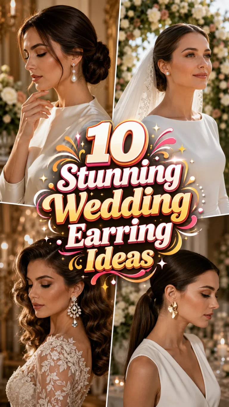Stunning Wedding Earring Ideas to Complete Your Bridal Look
