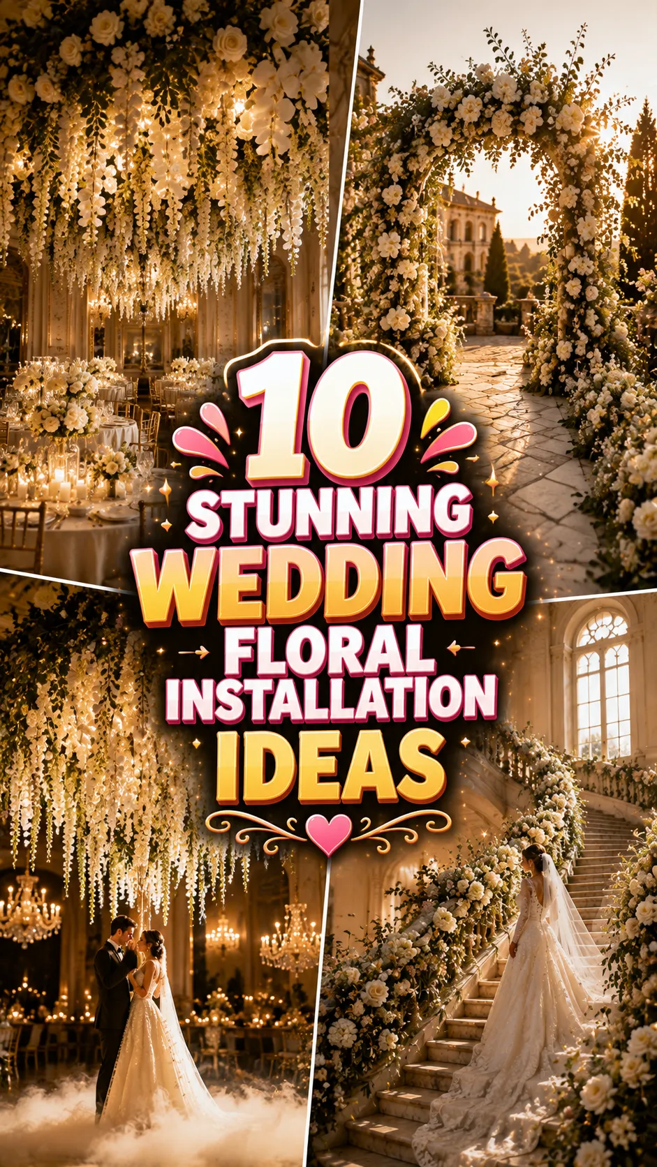 Stunning Wedding Floral Installation Ideas to Transform Your Venue