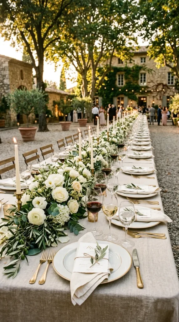 Style Long European Banquet Tables