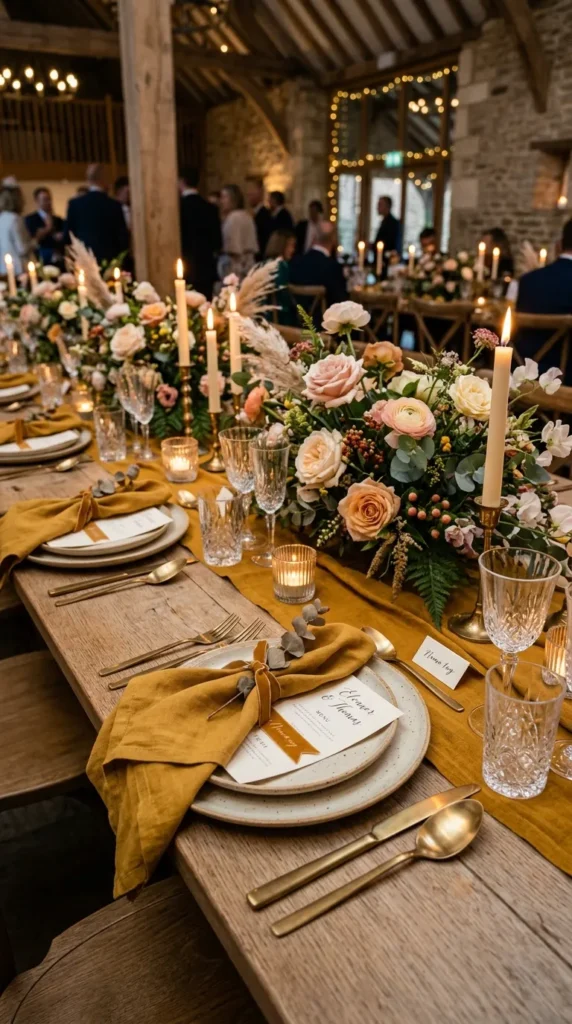 Style Tables with Mustard Linen