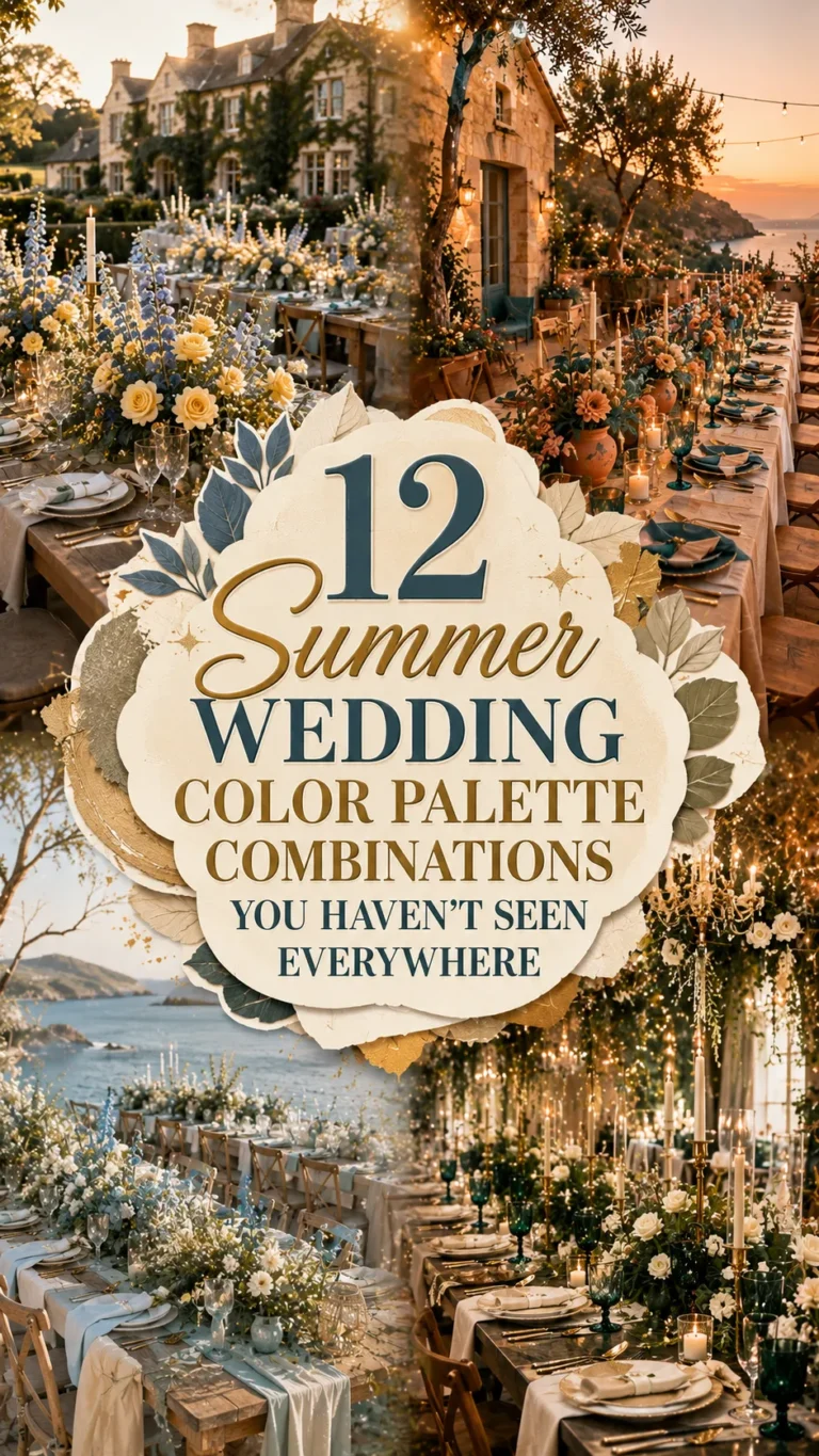 Summer Wedding Color Palette Combinations You Haven't Seen Everywhere