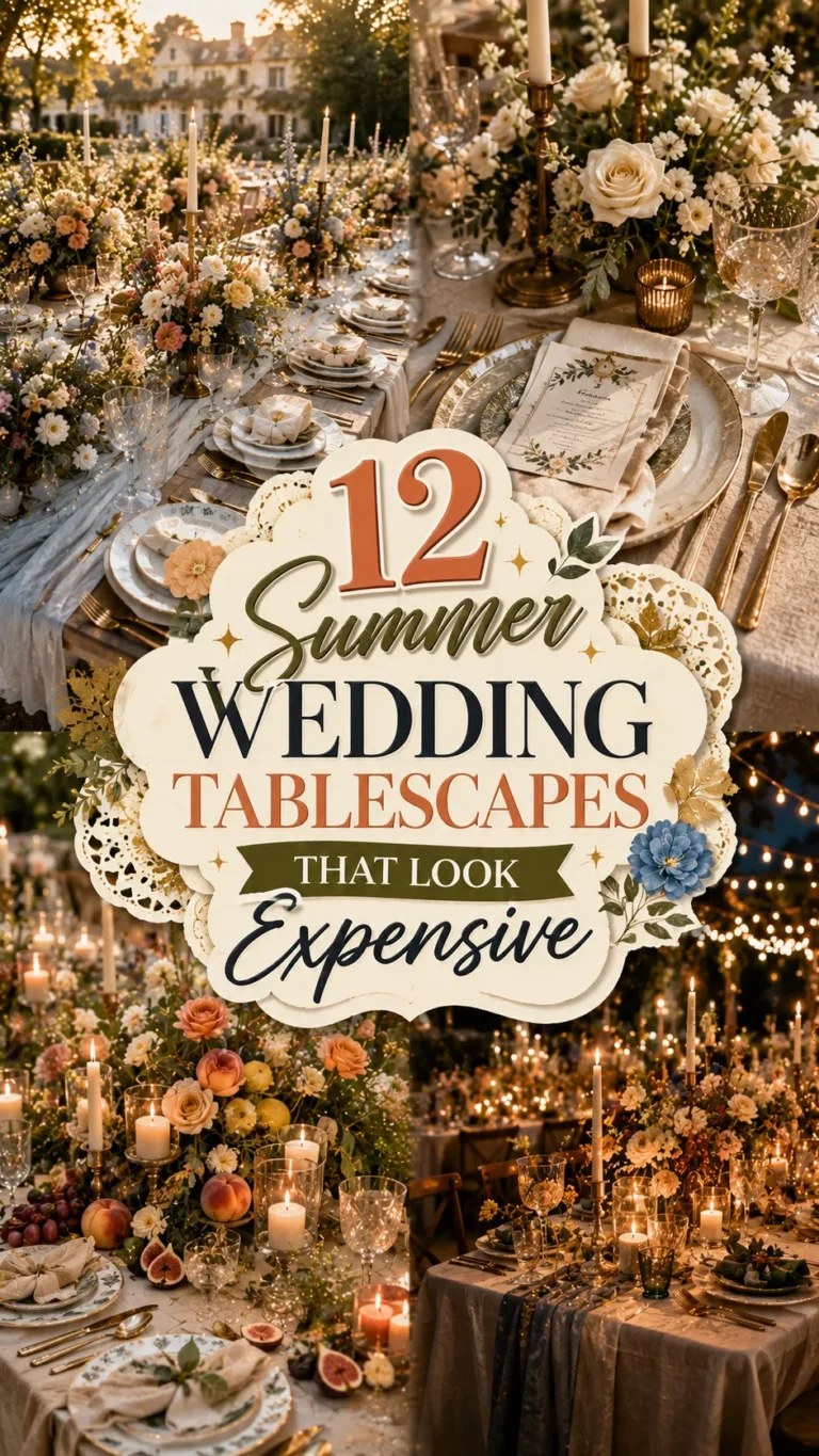 Summer Wedding Tablescapes That Look Expensive