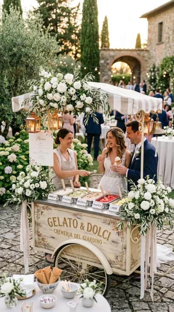 Surprise Guests with a Gelato Cart