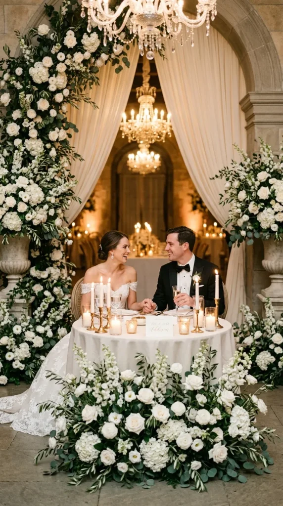Surround the Sweetheart Table with Flowers