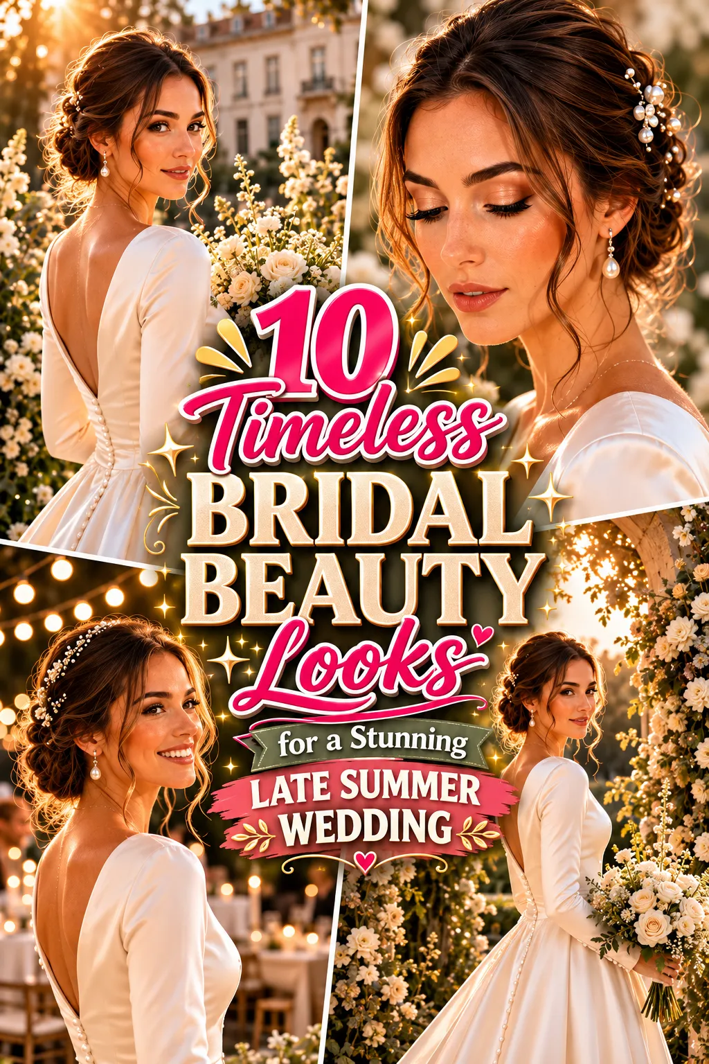 Timeless Bridal Beauty Looks for a Stunning Late Summer Wedding