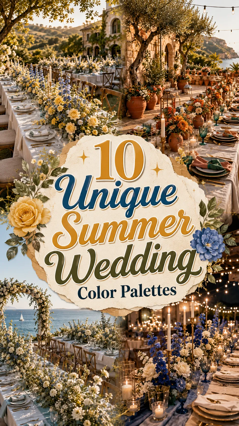 Unique Summer Wedding Color Palettes